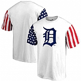 Men's Detroit Tigers Fanatics Branded Stars & Stripes T-Shirt White FengYun,baseball caps,new era cap wholesale,wholesale hats